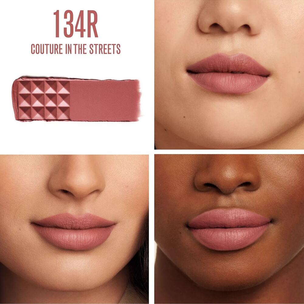 Valentino Spike Valentino Matte Lipstick 134R Couture in the Streets Mini 1g - Picture 2 of 5